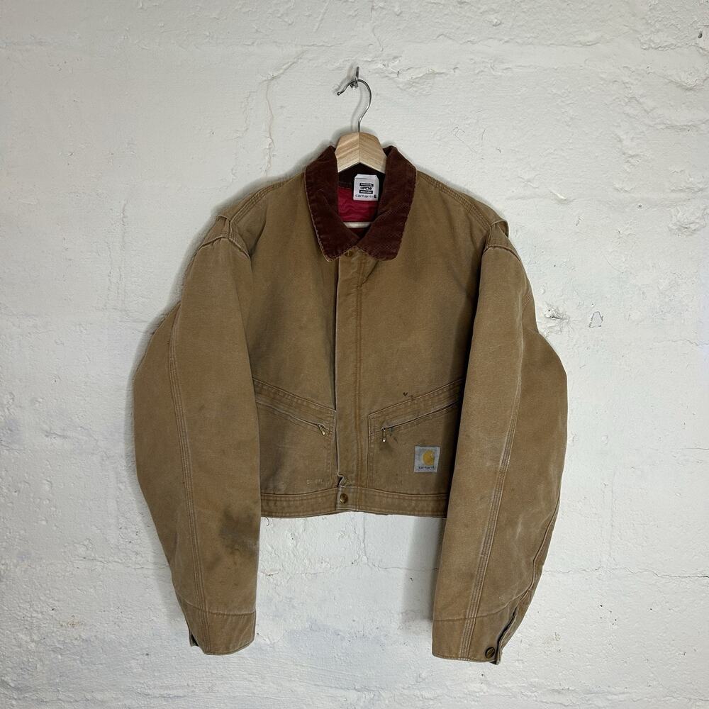 Vintage Carhartt Detroit Style Workwear Jacket “Tan” - Picture 1 of 12